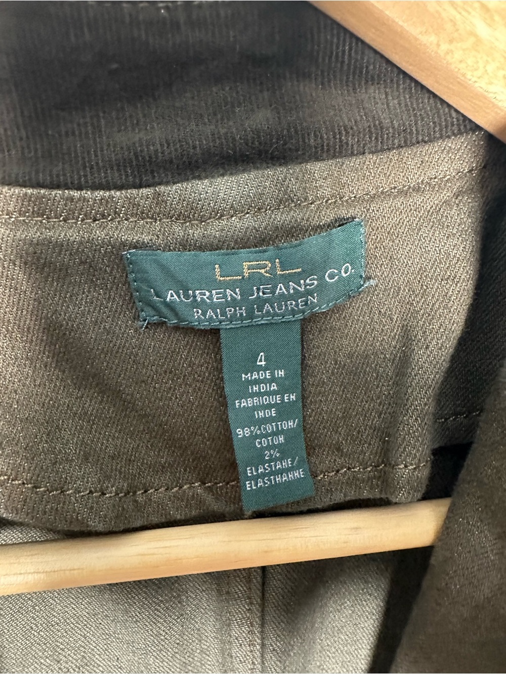 Lauren Ralph Lauren Military Jacket Womens 4 Olive Green Stretch Blazer - Picture 4 of 6